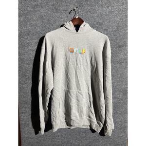 Golf Wang Hoodie Mens XL Gray Embroidered GOLF Logo Pullover Cotton Sweatshirt